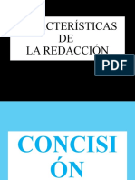 e. Redacción Características de la redacción_conciso