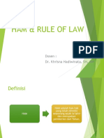 Ham & Rule of Law: Dosen: Dr. Khrisna Hadiwinata, SH, MH