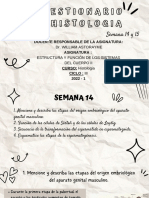 Cuestionario de Histología Semana 14 y 15