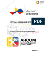 Ma Ue SGM 015 Informe Previo Exploración Avanzada