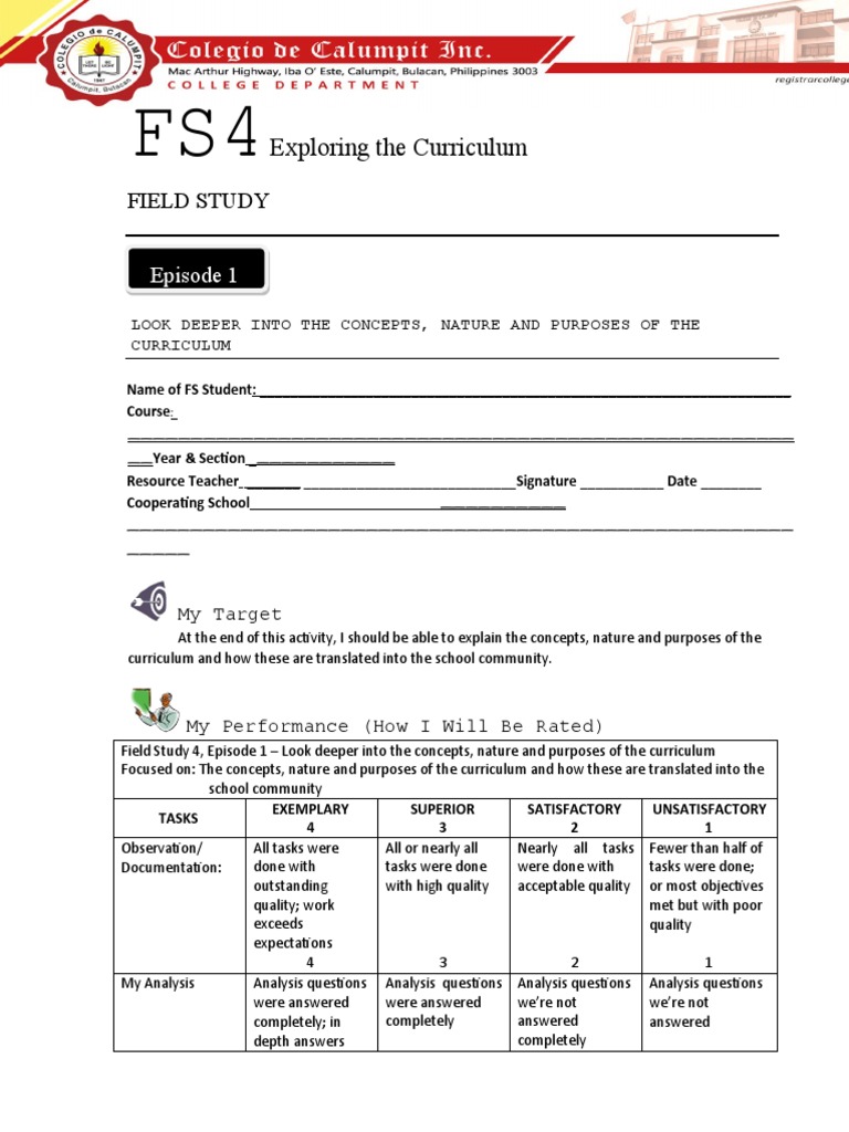 Episode 1 Look Deeper in The Nature of Curriculum PDF Curriculum