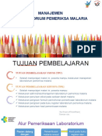 Manajemen Lab Malaria Agustus 2021