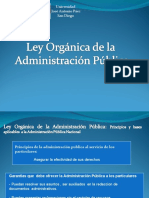 ADMIN PUB Ley Orgánica de La Admón Pública