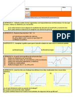 Examen Funciones y Graficas 3eso