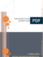 Praktikum Aplikasi Komputer II