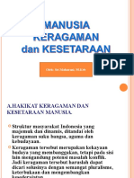 Manusia, Dan Keanekaragaman