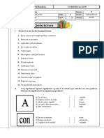 FICHA LAS PREPOSICIONES 6to