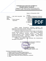 Surat Survei Internal Organisasi