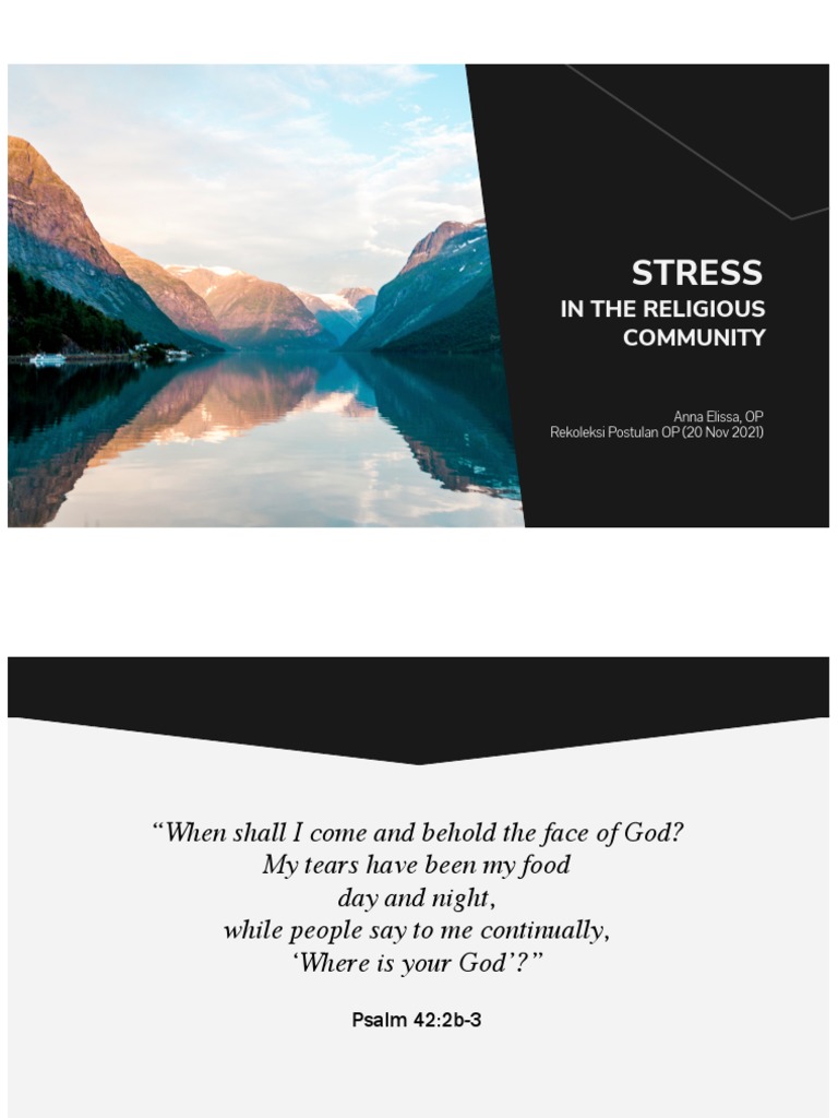 2021 Stress in The Religious Community PDF