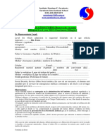 APPLICATION FORM (Reserva de Vacante) Bilingual Level Year 2023 (Enseñanza Bilingüe)