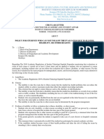 The Decree of Vice Rector Addressing The Compensation For Students Who Are Unable To Attend The Exams Due To Illness, Disability, or Other Reasons