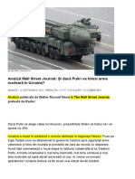 Analiză Wall Street Journal_ Și dacă Putin va folosi arma nucleară în Ucraina_