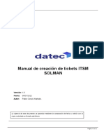 Manual ITSM SOLMAN CLIENTE COFAR