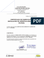 Certificado Arrestallama Ibd8438