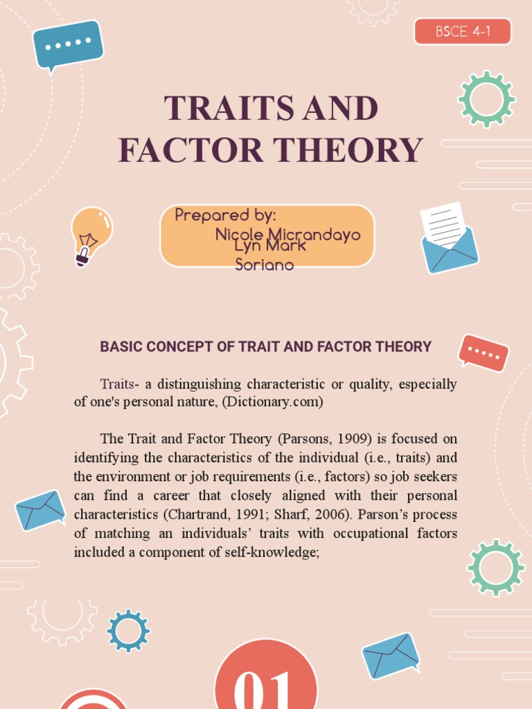 Trait and Factor Theory Overview | PDF | Theory | Counseling Psychology