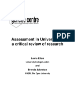 Assessment in Universities