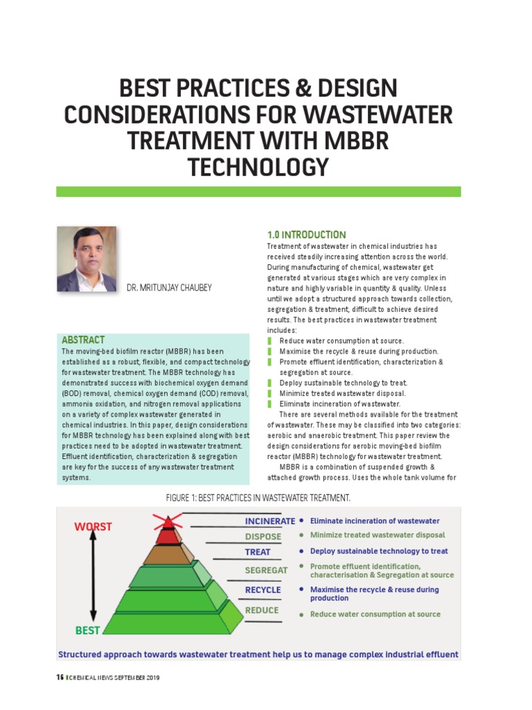 MBBR Technology for Wastewater Treatment | PDF | Sewage Treatment ...