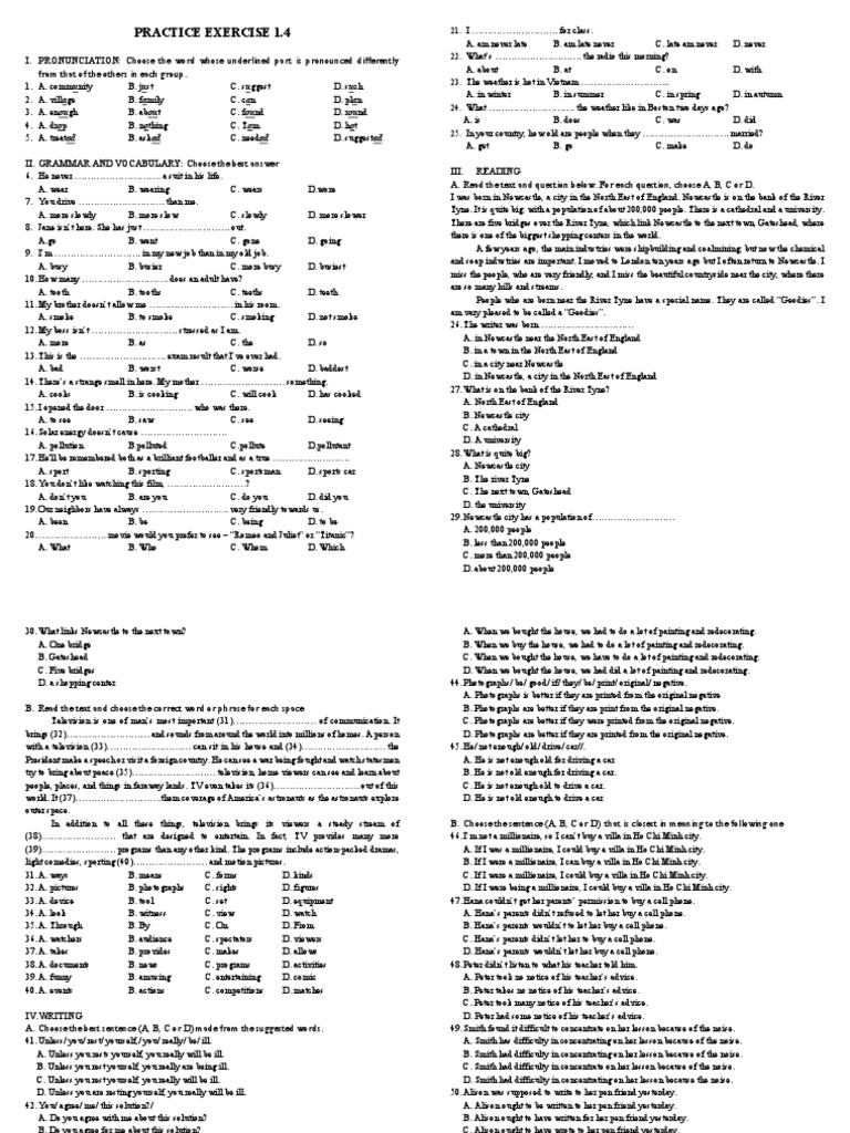 Practice exercise 1 4 pdf