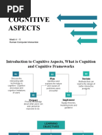 HCI1 - Cognitive Aspects