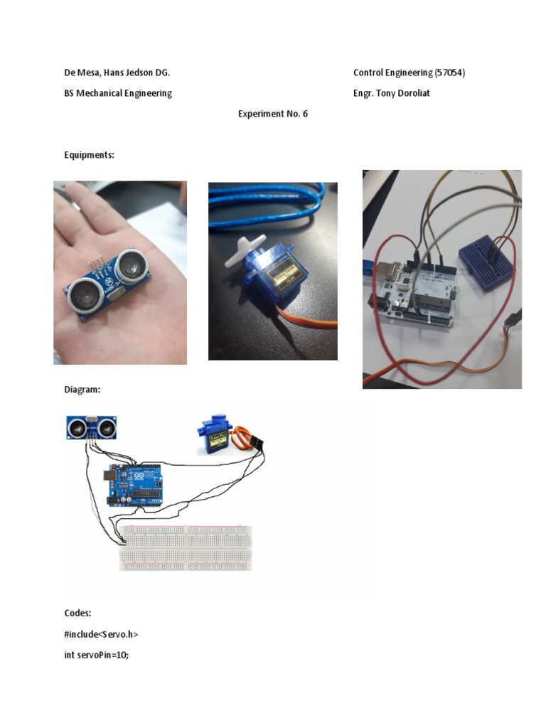 Control Engineering Experiment 6 Code | PDF | Systems Theory | Electricity