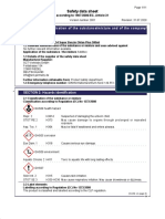 Safety Data Sheet Summary