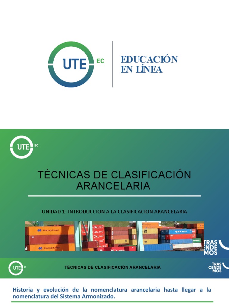 Presentación Técnicas de Clasificación Arancelaria | PDF | aduana | Arancel