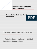 Tema 1 Análisis Del Punto de Equilibrio