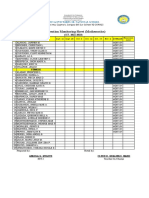 Intervention Monitoring Sheets Track Math Progress