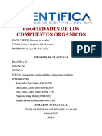 Informe 1 y 2 Química Orgánica