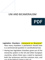 Uni & Bicameralism