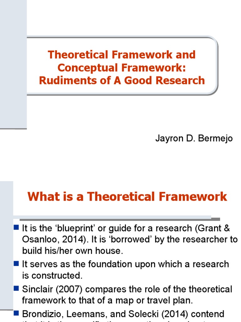 Theoretical and Conceptual Frameworks | PDF | Theory | Conceptual Model