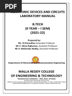 Electronic Devices and Circuits Lab