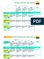 Rúbricas de evaluación para diferentes asignaturas