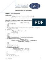 Examen Rattrapage Programmation II SMI S4+Correction