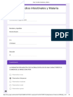 Quiz. Coccidios Intestinales y Malaria: Correo