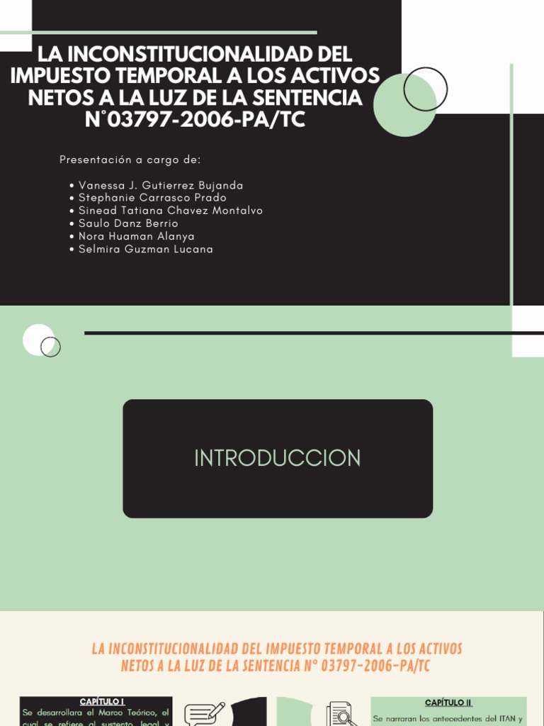 Itan Diapositivas | PDF | Impuestos | Impuesto sobre la renta
