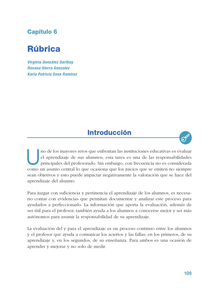 Rúbrica PDF Rúbrica (Académica) Evaluación
