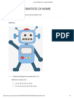 TEST MATEMATICĂ CX NUME PRENUME - Formulare Google