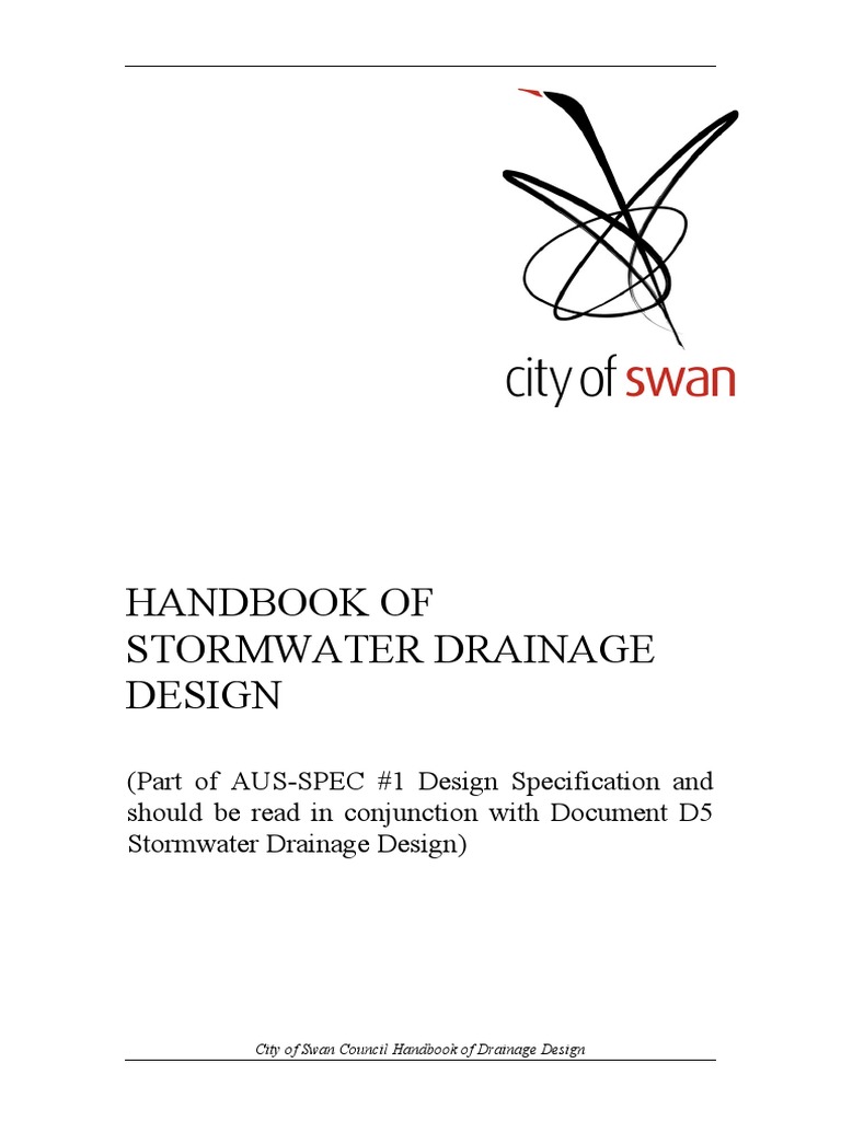 Drainage Criteria Handbook Swan April 2022 PDF Drainage Basin
