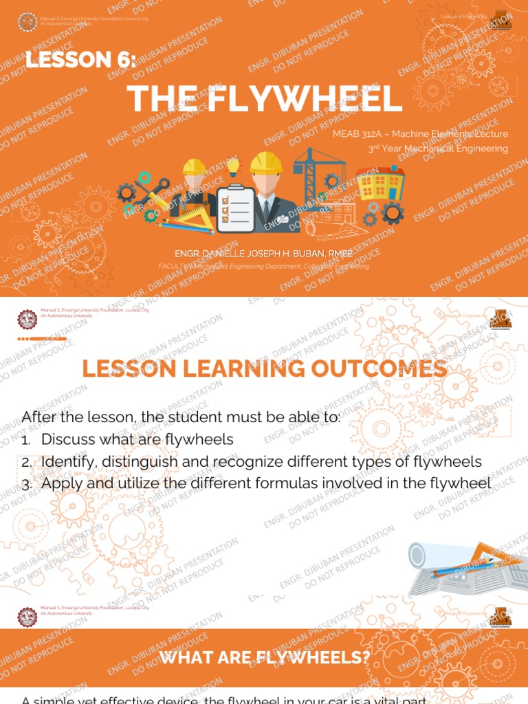 Lesson 6 Flywheel PDF Nature Mechanical Engineering