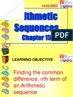 Arithmetic Sequences - Year 10