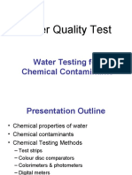 Chemical Contaminants and Testing