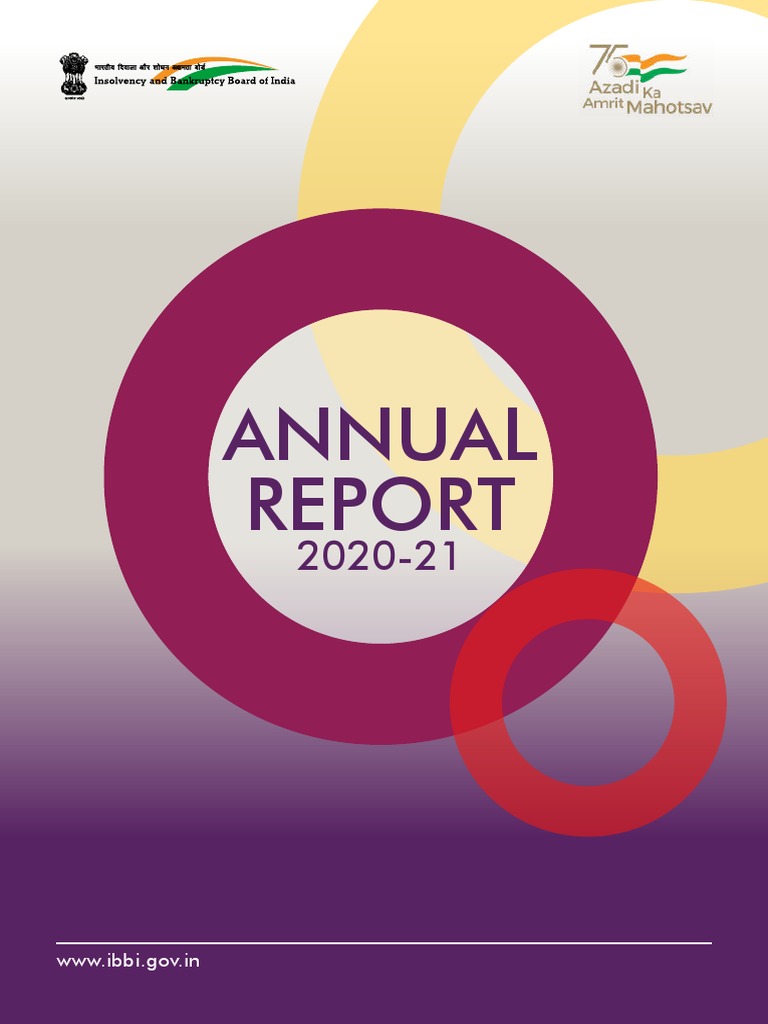 Annual Report 202021 Insolvency and Bankruptcy Board of India PDF
