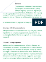 Filipino Noli Summary