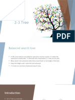 2-3 Tree Balanced Search Tree