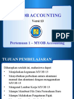 MYOB V13 Pertemuan 1 MYOB Accounting