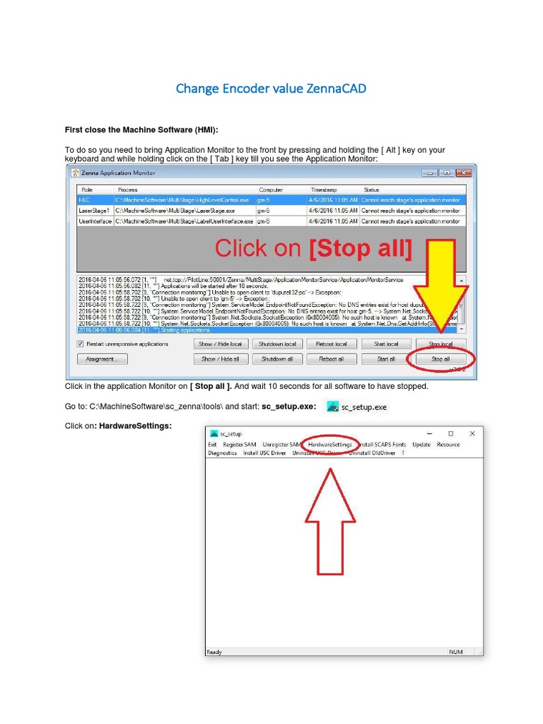 Change Encoder Value ZennaCAD PDF Screenshot Computing