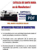 Capitulo I Introduccion Procesos de Manufactura I