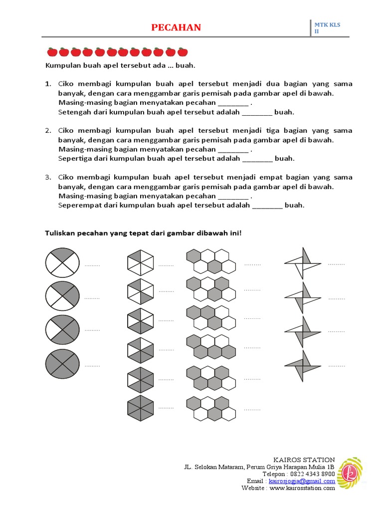 Pecahan Kelas 2 Pdf