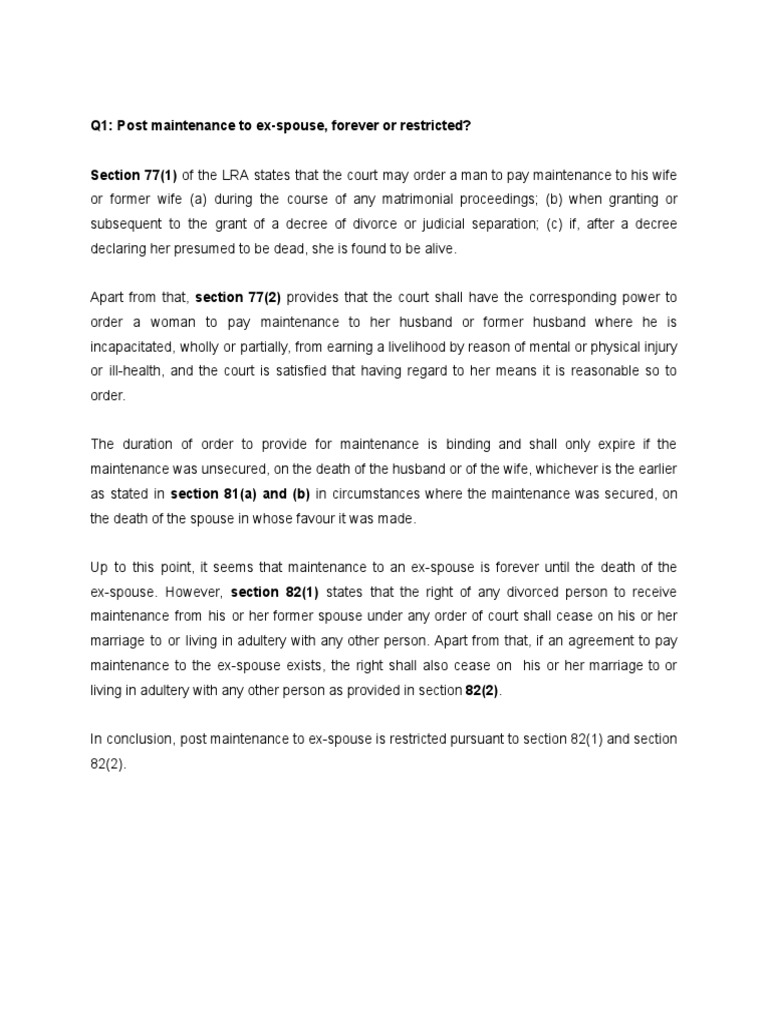 Group 5 w12 Ancillary Claim PDF Child Custody Marriage